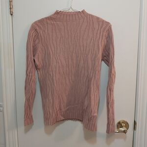 Light Pink Sparkly Longsleeved Top Size Medium (M)